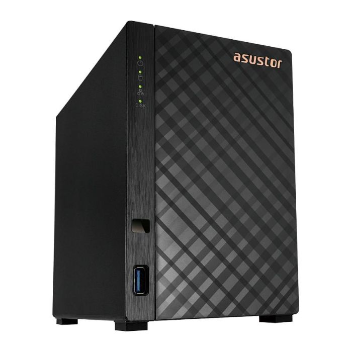 Asustor AS1102TL Drivestor 2 Lite Servidor NAS con Procesador de Cuatro Núcleos a 1.7 GHz, 1 GB DDR4, 1 GbE y 2 Bahías