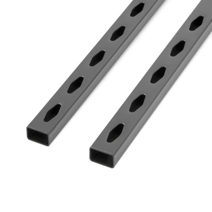 Emuca Kit de bandejas para especiero Titane para mueble de cocina o pared, Acero, Gris antracita 3