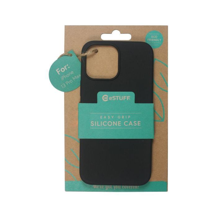 eSTUFF iPhone 13 Pro Max MADRID Silicone Cover - Black 1 eSTUFF iPhone 13 Pro Max MADRID Silicone Cover - Black 1