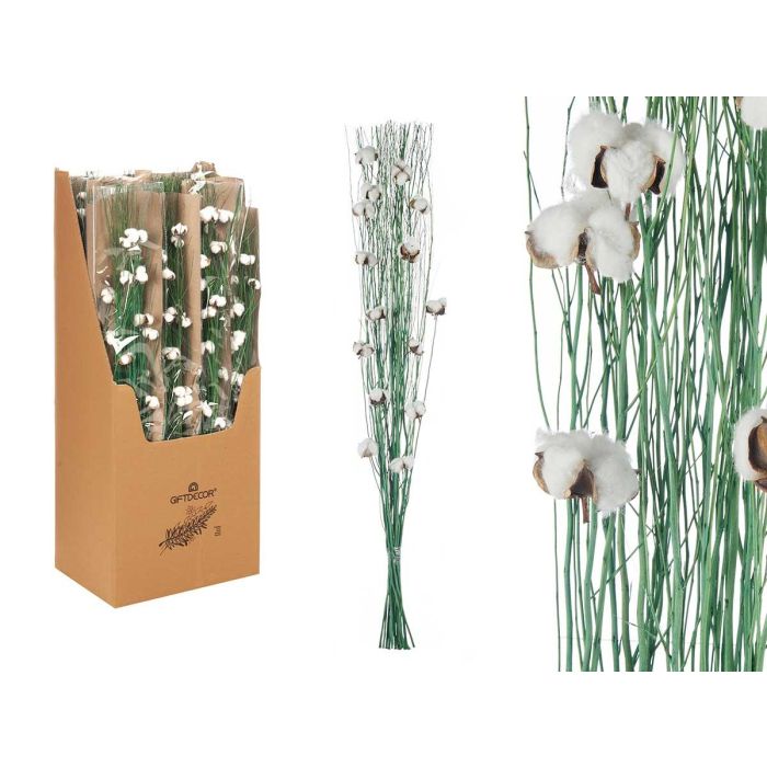 Giftdecor Ramillete de Algodón Verde, 12x100x10 cm, Materia Vegetal Seca (18 Unidades) Giftdecor Ramillete de Algodón Verde, 12x100x10 cm, Materia Vegetal Seca (18 Unidades)