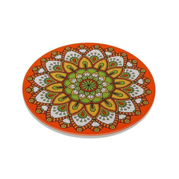 Salvamantel Mandala Teja 20x20 cm - Versa (4 Unidades) Salvamantel Mandala Teja 20x20 cm - Versa (4 Unidades)