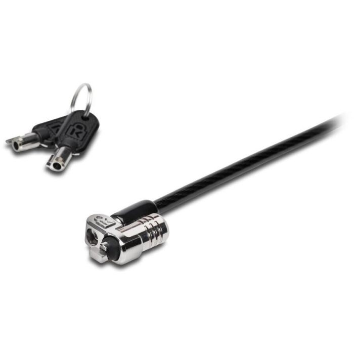Kensington K65020EU Candado de Seguridad con Llave MicroSaver 2.0 para Portátil, Cable de Acero al Carbón, Negro/Plata 5