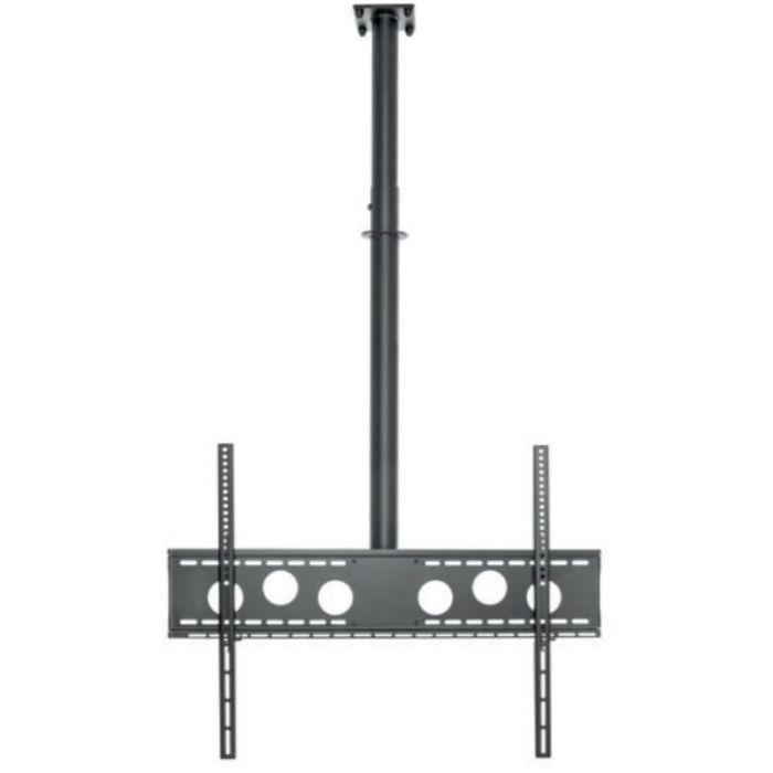 HAGOR HA DH 400 - 700 L Soporte de Techo para TV 55"-75" hasta 50 kg, Inclinación 0-15°, Giro ±20°, Altura Ajustable, Negro