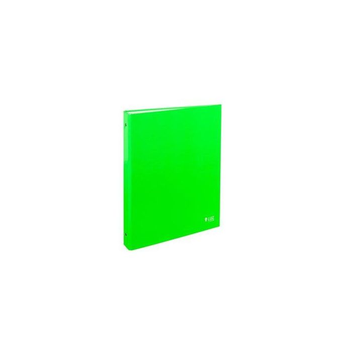 Carpeta De Anillas Carchivo Luz Carton Plastificado Brillo Fº-Xl 4 An. 40Mm Verde 2 unidades