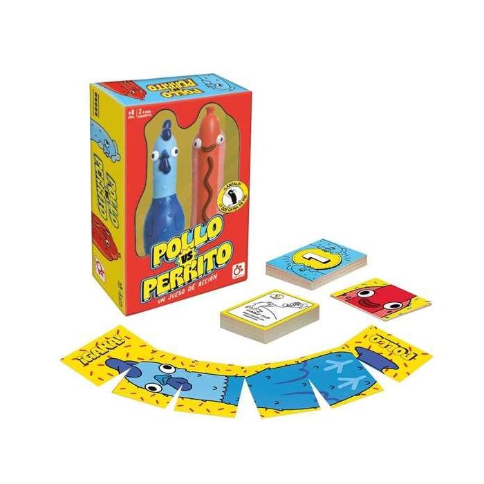 Juego pollo vs perrito. ¿quién será el mejor: pollo o perrito? 26,7 x 18 x 7,5 cm 6 Juego pollo vs perrito. ¿quién será el mejor: pollo o perrito? 26,7 x 18 x 7,5 cm 6