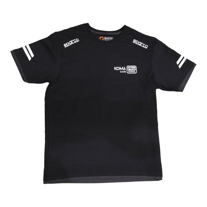 Sparco Camiseta técnica con zonas reflectantes, hombros reforzados, inserciones a contraste - Negro Talla S Sparco Camiseta técnica con zonas reflectantes, hombros reforzados, inserciones a contraste - Negro Talla S