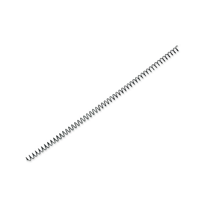 Yosan Espiral Metálico Negro Paso 64 5:1 8 mm Calibre 1,00 mm 1