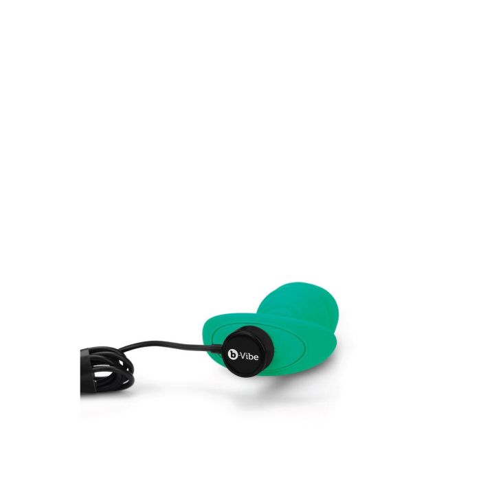 Plug Vibrador Anal B-Vibe Twist Texture Verde 3 Plug Vibrador Anal B-Vibe Twist Texture Verde 3