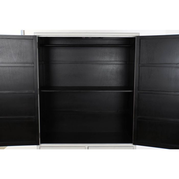 DKD Home Decor Armario Oriental Kamakura Blanco Dorado 120 x 50 x 175 cm Álamo Metal 5 DKD Home Decor Armario Oriental Kamakura Blanco Dorado 120 x 50 x 175 cm Álamo Metal 5