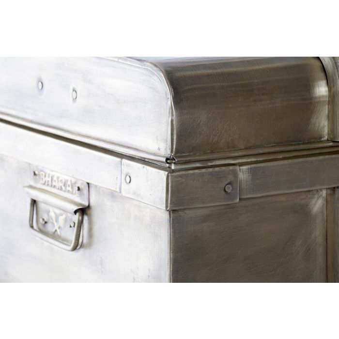 DKD Home Decor Baúl Vintage de Metal Dorado Hecho a Mano. Set de 2 Cofres de Almacenamiento y Decoración (68x42x31 cm) 1 DKD Home Decor Baúl Vintage de Metal Dorado Hecho a Mano. Set de 2 Cofres de Almacenamiento y Decoración (68x42x31 cm) 1