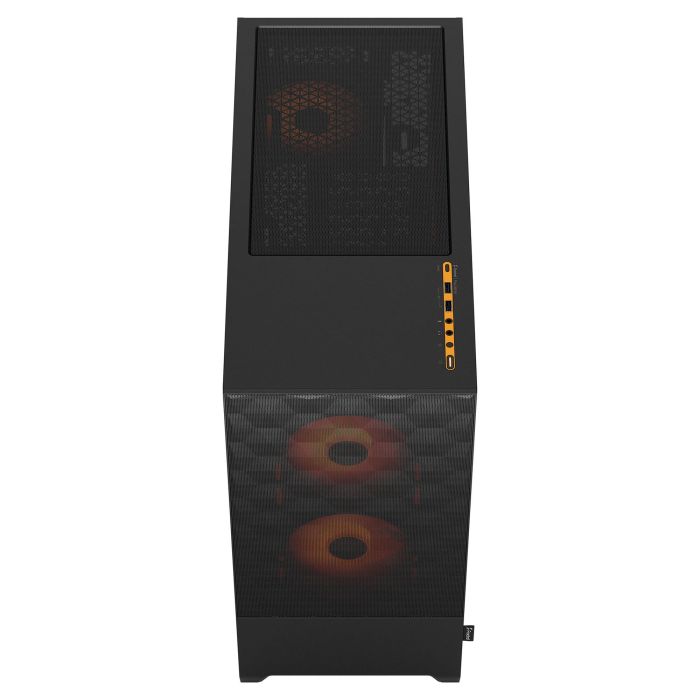 Fractal Design Pop Air RGB Orange Core TG Clear Tint Caja Torre PC con Ventana Cristal Templado y RGB Negro Naranja ATX mATX Mini-ITX 7
