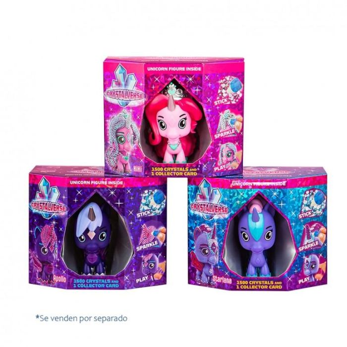 Figura Unicornio Crystalverse Classic 1 Unidad Figura Unicornio Crystalverse Classic 1 Unidad