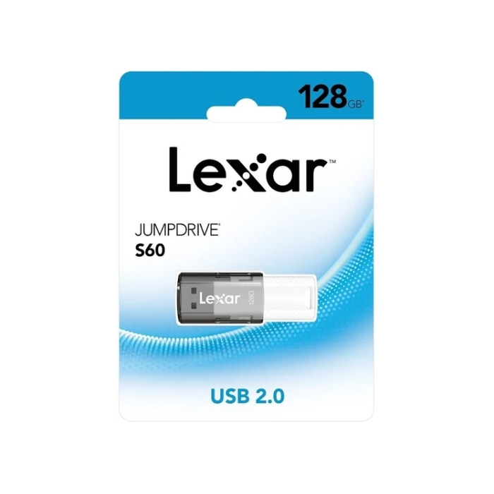 Lexar JumpDrive S60 128GB USB 2.0 Flash Drive LJDS060128G-BNBNG Gris 1 Lexar JumpDrive S60 128GB USB 2.0 Flash Drive LJDS060128G-BNBNG Gris 1