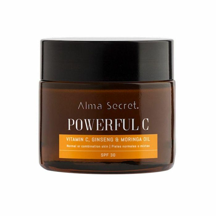 Alma Secret POWERFUL C Crema Antiedad Iluminadora con Moringa y SPF30 - Efecto Flash, Antioxidante, 50ml Alma Secret POWERFUL C Crema Antiedad Iluminadora con Moringa y SPF30 - Efecto Flash, Antioxidante, 50ml