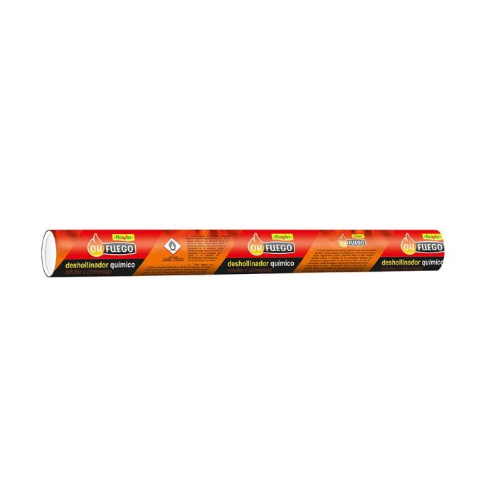 Flower Tubo Deshollinador 175 g para Chimeneas y Estufas - Previene y Elimina Hollín, Resinas, Grasas