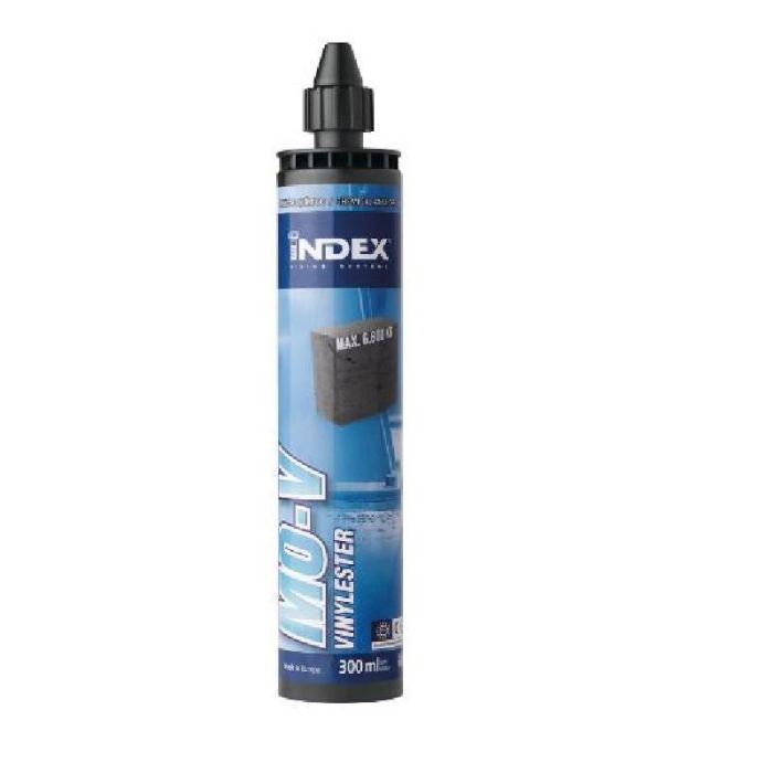 INDEX Anclaje Quimico Vinylester 300Ml para Materiales No Porosos (Hormigon, Piedra)