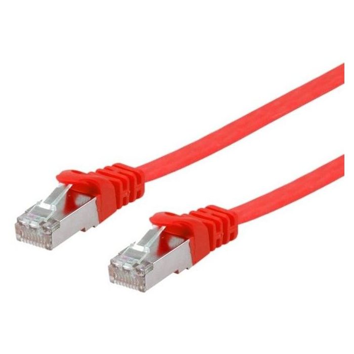 Equip Patchkabel Cat6A U/FTP 2xRJ45 1.00m rot Flach LSZH Polybeutel