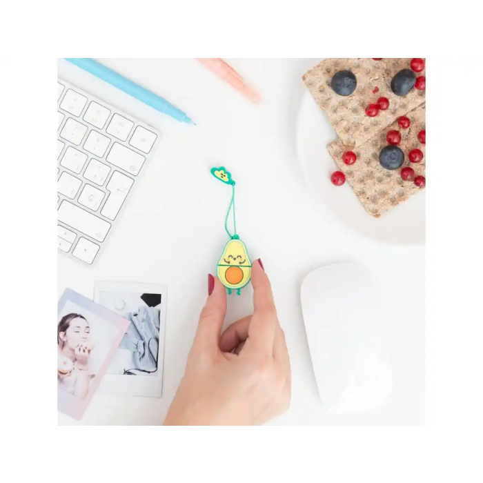 Mr.Wonderful Pendrive USB 32 GB Llavero con Forma de Aguacate, Memoria Flash, Incluye Adaptador USB-C, Compatible con Windows, MacOS, Linux 9
