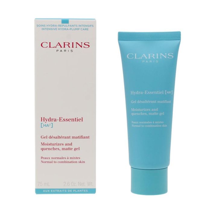 Clarins V4184A Hydra Essentiel Gel Matificante Hidratante Facial 75ml – Piel Sedosa, Mate, Fortalecida y Luminosa para Todo Tipo de Pieles