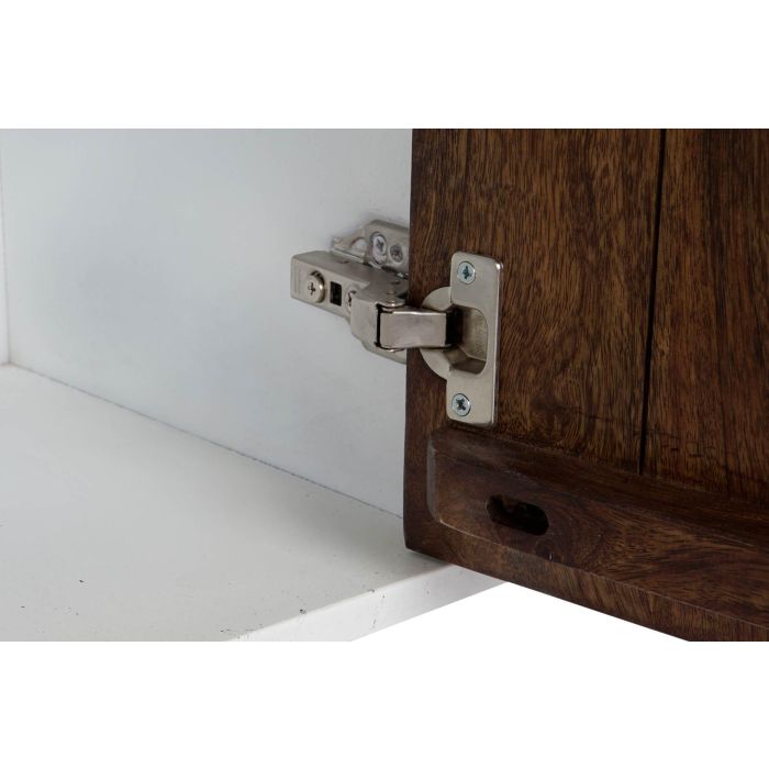 Mueble de TV DKD Home Decor Blanco 135 x 35 x 40 cm Metal Madera de mango 6