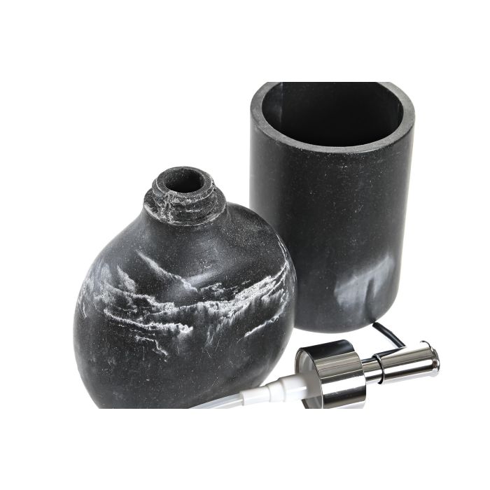 Baño Chic DKD Home Decor Negro 6 x 17 x 11 cm Set de 2 2 Baño Chic DKD Home Decor Negro 6 x 17 x 11 cm Set de 2 2