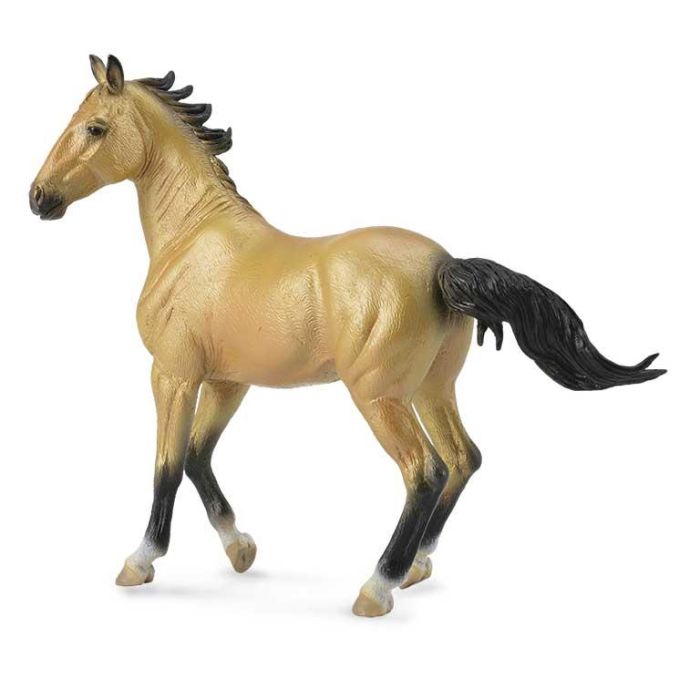 Collecta 88624 Figura Yegua Caballo Akhal-Teke Color Ante XL. Réplica realista, pintada a mano y modelada con detalle. Para coleccionar +3 años.