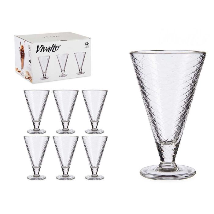 Copa Helado Vidrio Alta 340 Ml Vivalto 10X16CM (24 Unidades) Copa Helado Vidrio Alta 340 Ml Vivalto 10X16CM (24 Unidades)