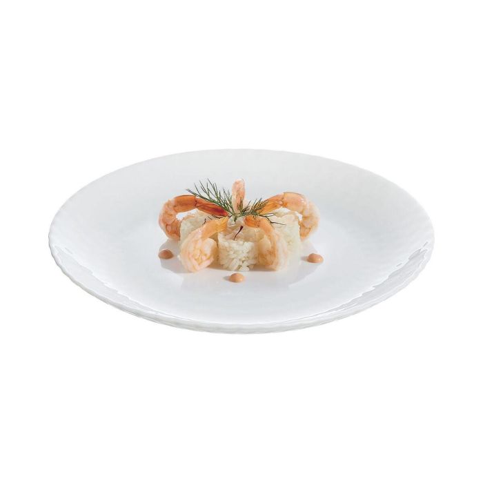 Plato de Postre Luminarc Pampille Blanco Vidrio (19 cm) (24 Unidades) 2