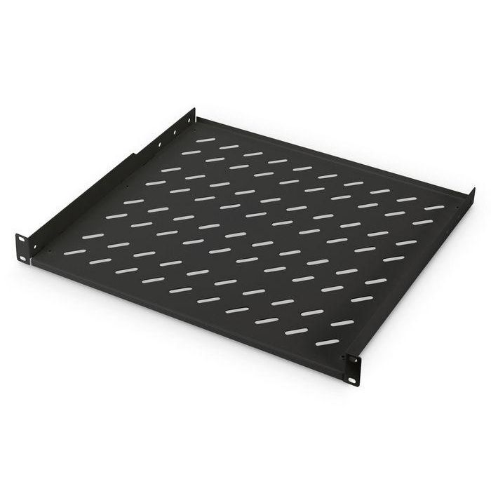 Digitus 1U fixed shelf for racks from 600 mm depth 44x482x399 mm, up to 15 kg, black (RAL 9005) Digitus 1U fixed shelf for racks from 600 mm depth 44x482x399 mm, up to 15 kg, black (RAL 9005)