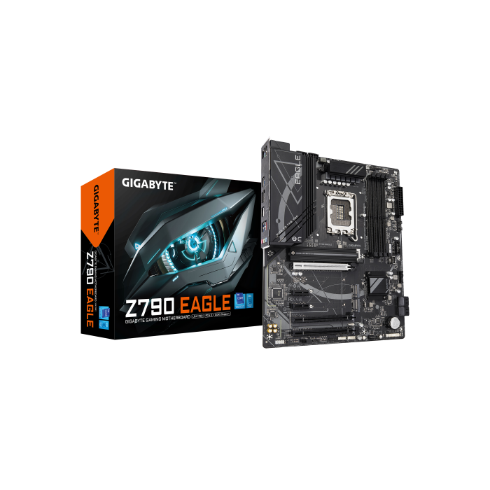 GIGABYTE Z790 EAGLE Placa base - Compatible con procesadores Intel Core de 14ª generación, VRM de 12+1+1 fases, hasta 7600 MHz DDR5 (OC), 3xPCIe 4.0 M.2, LAN 2,5 GbE, USB 3.2 Gen 2 GIGABYTE Z790 EAGLE Placa base - Compatible con procesadores Intel Core de 14ª generación, VRM de 12+1+1 fases, hasta 7600 MHz DDR5 (OC), 3xPCIe 4.0 M.2, LAN 2,5 GbE, USB 3.2 Gen 2
