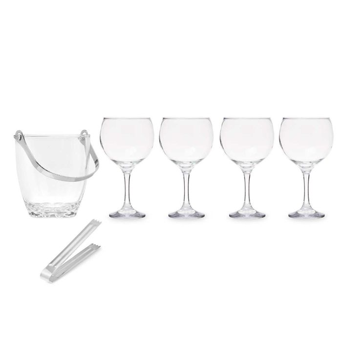 Set Cubitera 4 Copas Gin Tonic Vivalto 36X21CM (2 Unidades) 1 Set Cubitera 4 Copas Gin Tonic Vivalto 36X21CM (2 Unidades) 1