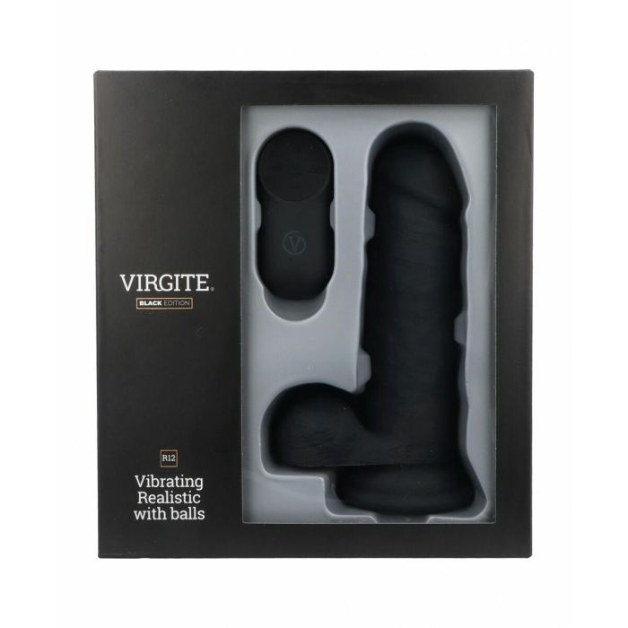 Consolador Realista Virgite R12 Negro 14,4 cm 4 Consolador Realista Virgite R12 Negro 14,4 cm 4