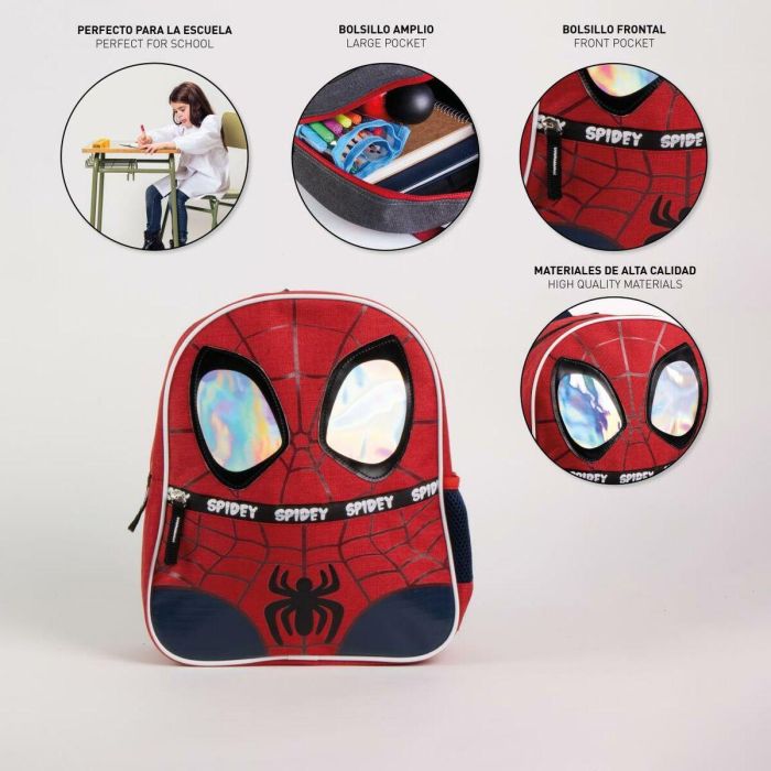 Cerdá Mochila infantil Spidey, 2.5x3.0x1.0 cm - Para 3+ años, Color rojo 7 Cerdá Mochila infantil Spidey, 2.5x3.0x1.0 cm - Para 3+ años, Color rojo 7