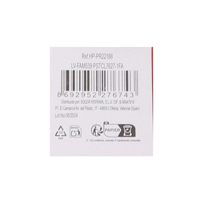 LAV Copa Champa 215cc "Pie Rojo" - Ø5x23 cm (24 Unidades)