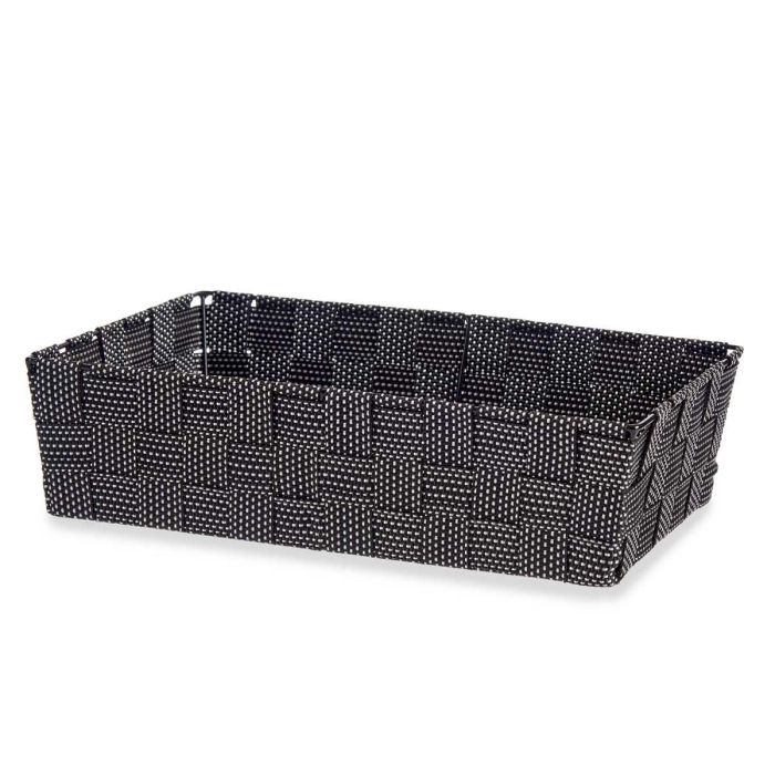 Cesta de tela negra Kipit 34 cm x 21 cm x 8.5 cm, 3.8 l (18 Unidades) 2 Cesta de tela negra Kipit 34 cm x 21 cm x 8.5 cm, 3.8 l (18 Unidades) 2