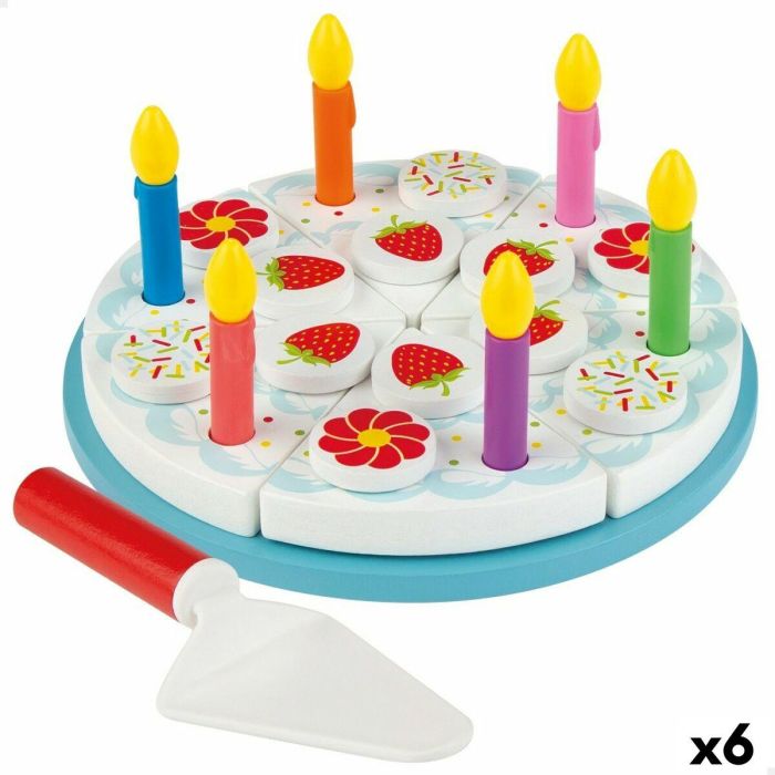 Juego de Madera Woomax Tarta 26 Piezas (6 Unidades)