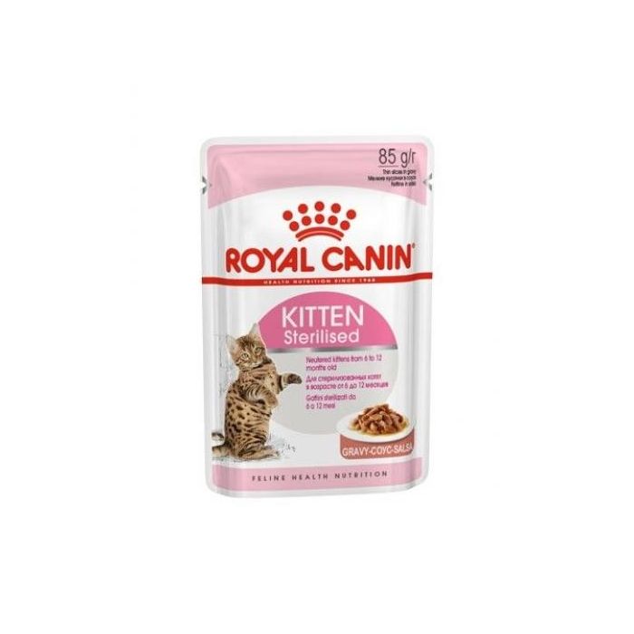 Royal Canin Kitten Sterilised Salsa Gravy - 12 Paquetes de 85 gr Royal Canin Kitten Sterilised Salsa Gravy - 12 Paquetes de 85 gr