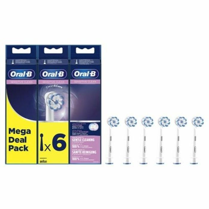 Recambio para Cepillo de Dientes Eléctrico Oral-B EB60 6 SENSITIVE Recambio para Cepillo de Dientes Eléctrico Oral-B EB60 6 SENSITIVE