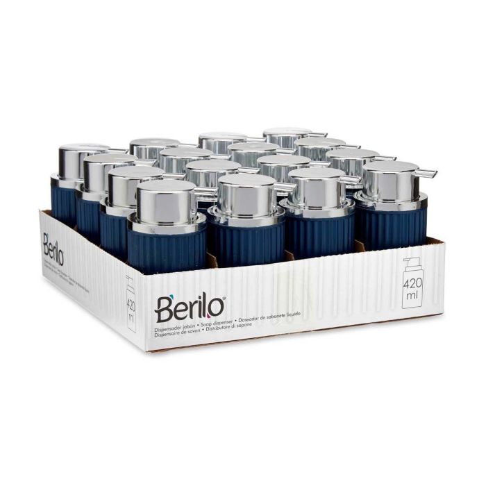 Dispensador Jabon Plastico 420Ml Azul Berilo 7X14CM (32 Unidades) 2 Dispensador Jabon Plastico 420Ml Azul Berilo 7X14CM (32 Unidades) 2
