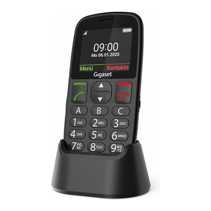 Gigaset GL395 Teléfono para personas mayores con pantalla de 2.2" y 90g - Negro