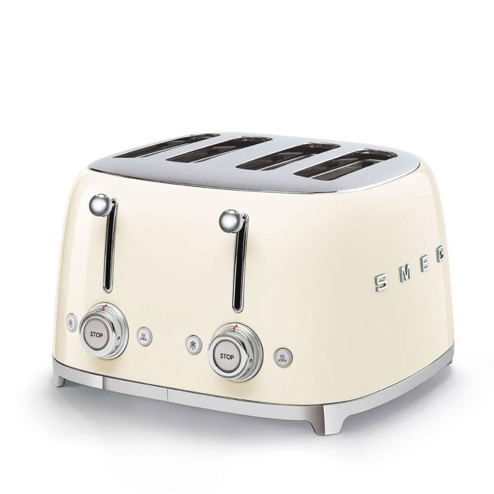 Tostadora Smeg TSF03CREU Crema 2000 W Años 50 Tostadora Smeg TSF03CREU Crema 2000 W Años 50