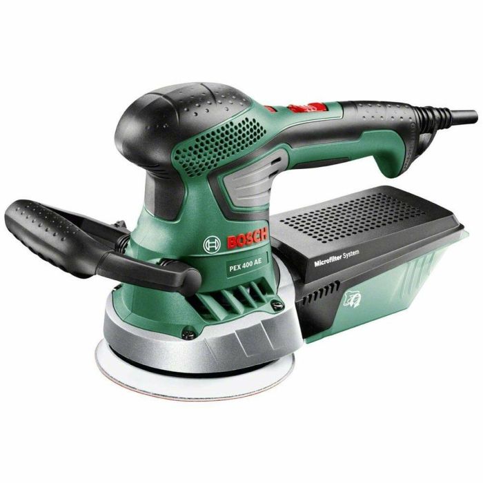 Bosch PEX 400 AE Lijadora Rotorbital Excéntrica Compacta 350W con Plato de 125mm, Velocidad Variable, Sistema Microfiltro y Estuche 8 Bosch PEX 400 AE Lijadora Rotorbital Excéntrica Compacta 350W con Plato de 125mm, Velocidad Variable, Sistema Microfiltro y Estuche 8