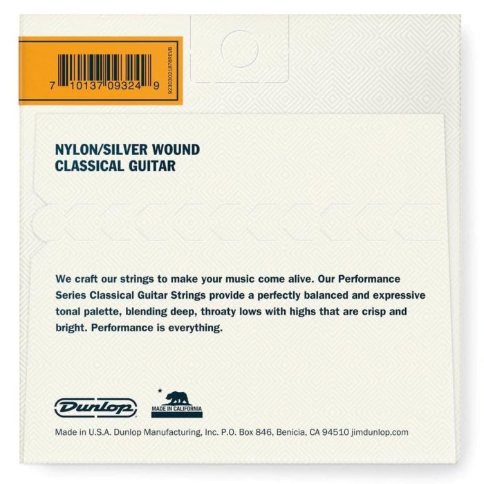 Dunlop Juego de Cuerdas Clásica Nylon (Bola) Tensión Normal para Guitarra 1