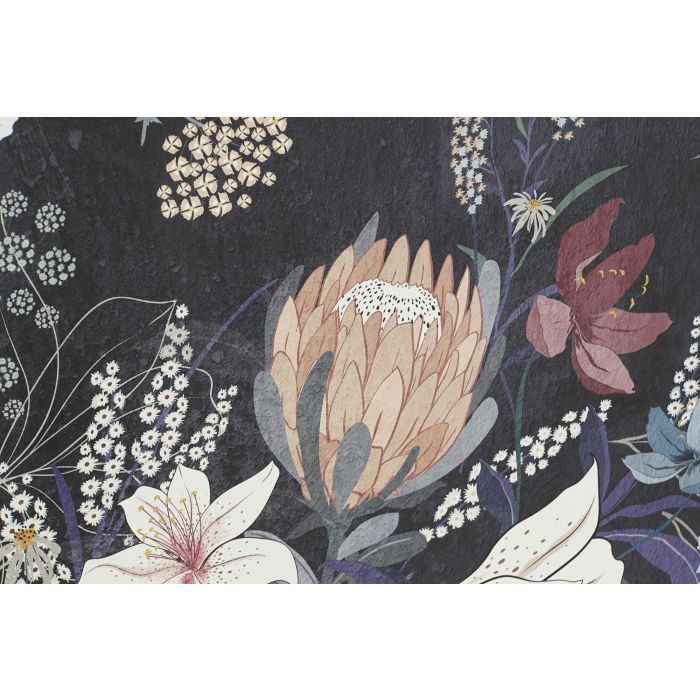 DKD Home Decor Cuadro Moderno de Pared Azul con Diseño de Flores, Material Ps, Juego de 2, 73 x 53 x 4.3 cm 2