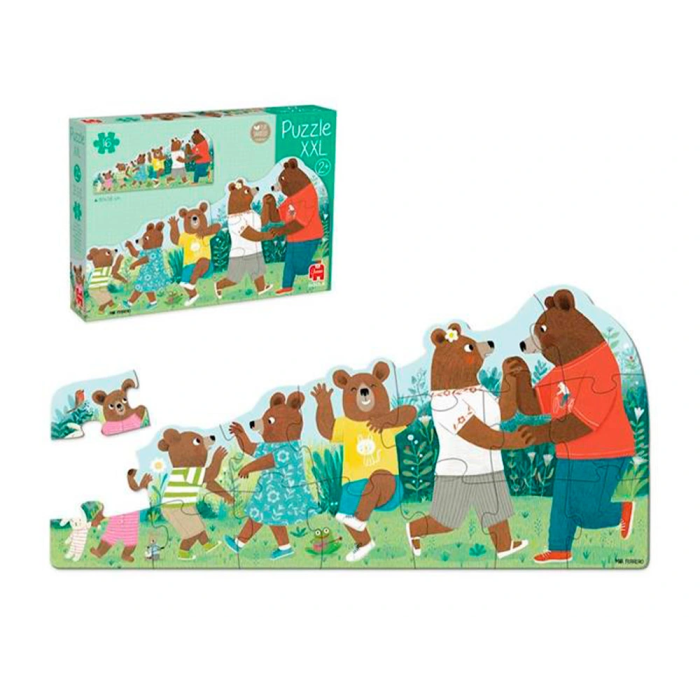 Goula Puzle XXL Familia de Osos 16 Piezas Gigantes de Cartón 1