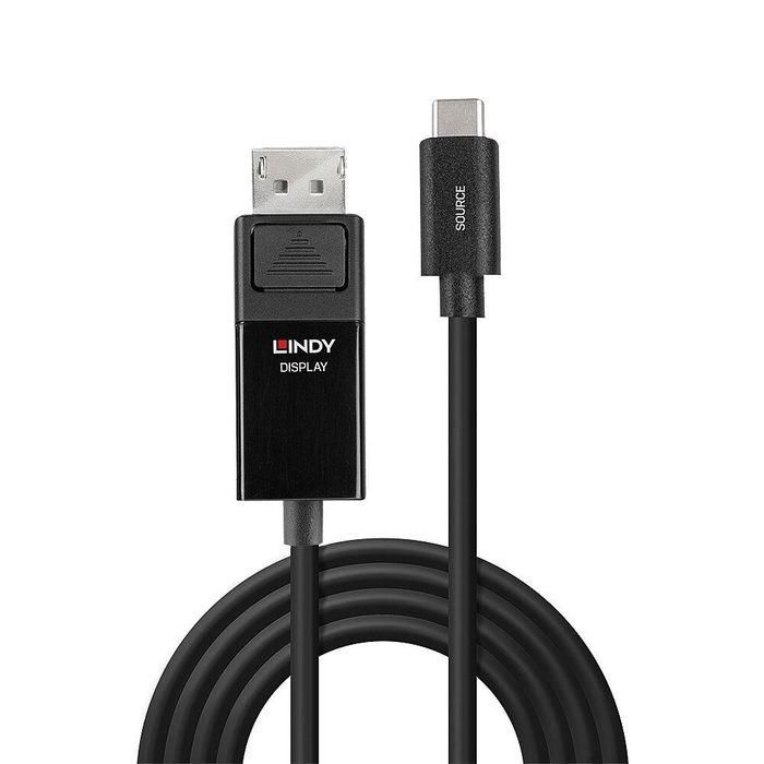 Lindy Cable Adaptador USB Tipo C a DisplayPort 1.4 2m, con HDR, soporta 8K@60Hz / 4K@144Hz, para monitores DP, MacBook y PC 1 Lindy Cable Adaptador USB Tipo C a DisplayPort 1.4 2m, con HDR, soporta 8K@60Hz / 4K@144Hz, para monitores DP, MacBook y PC 1