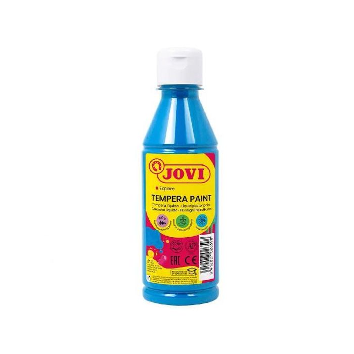 Jovi Témpera Líquida Azul Cyan Botella De 250 mL Jovi Témpera Líquida Azul Cyan Botella De 250 mL