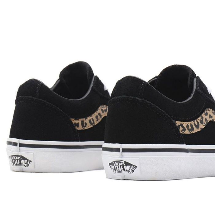 Zapatillas Casual Niño Vans Ward Suede Negro Leopardo 27 1