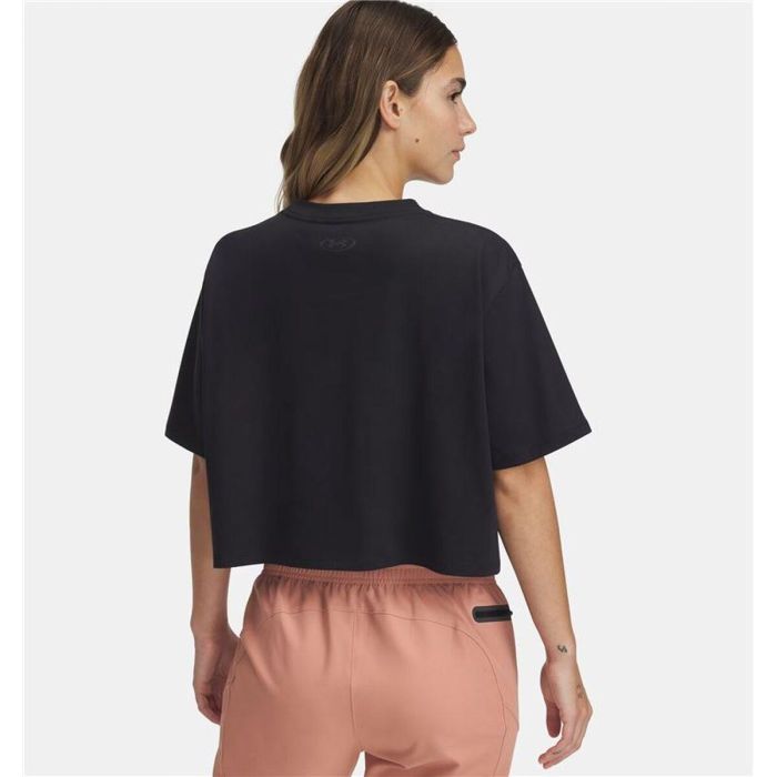 Camiseta de Manga Corta Mujer Under Armour Negro Fitness 10-12 Años 2