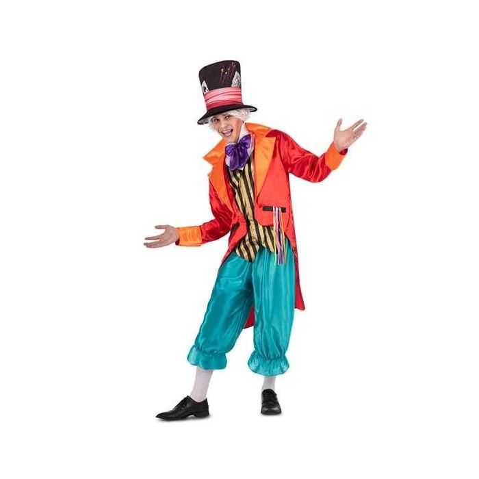 Disfraz sombrerero loco sombrero, cuello con pajarita, chaqueta con chaleco y pantalón talla l Disfraz sombrerero loco sombrero, cuello con pajarita, chaqueta con chaleco y pantalón talla l